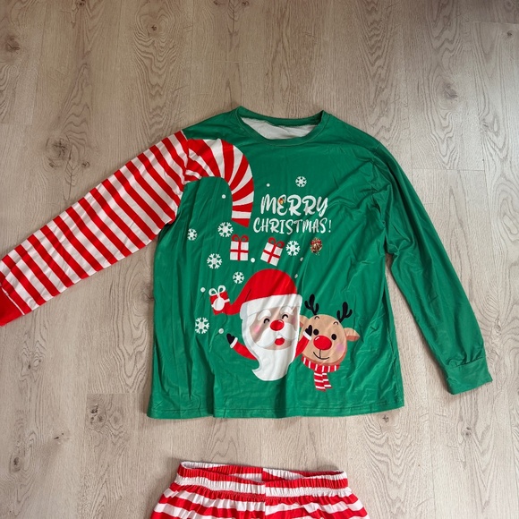 Christmas Pajamas Set Holidays Top and Pants Sz. XL - Picture 4 of 6
